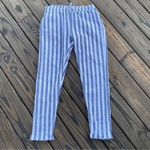 Onia Ella Striped Linen Cotton Pants